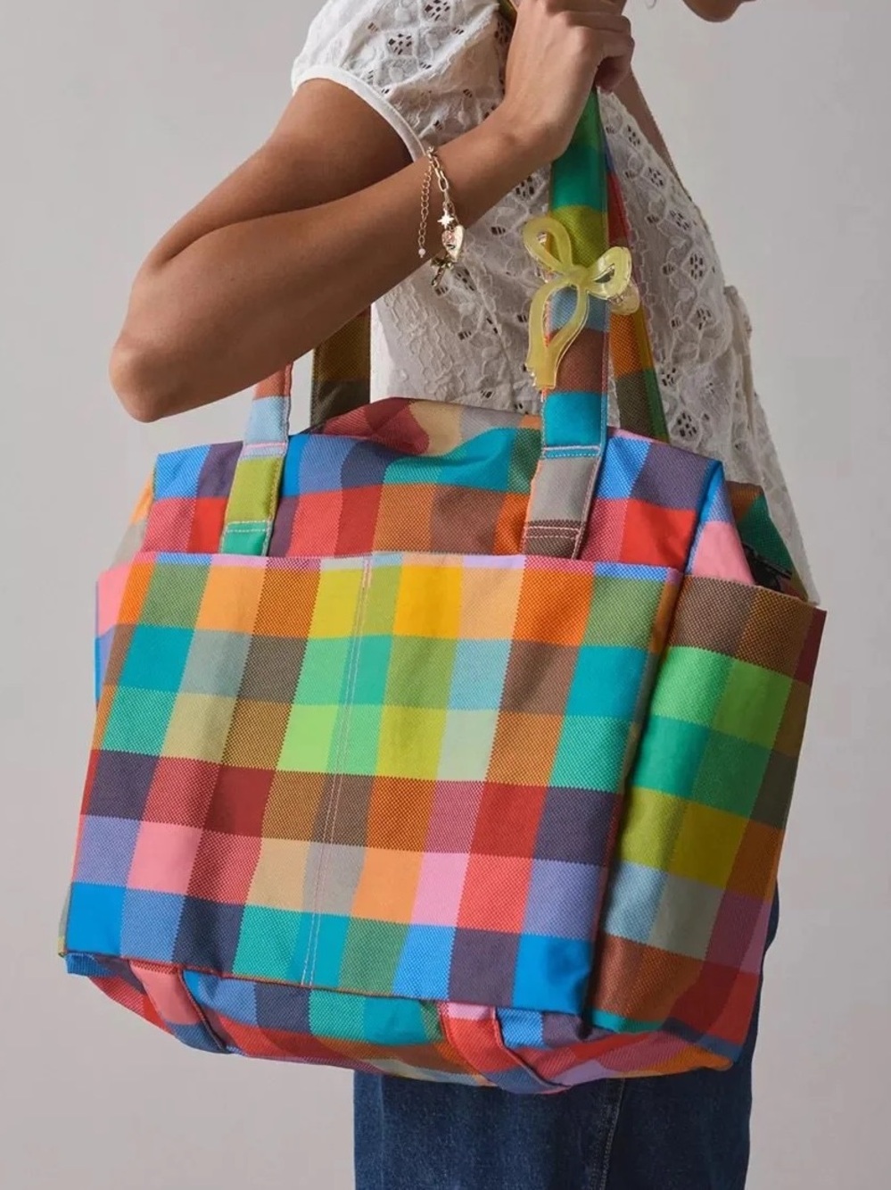 BAGGU Madras Small Cloud Carry-On